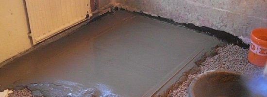 Заливка пола керамзитобетоном