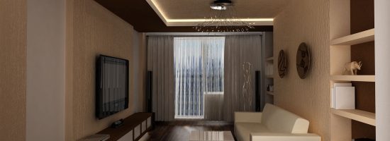 Дизайн проект гостиной
