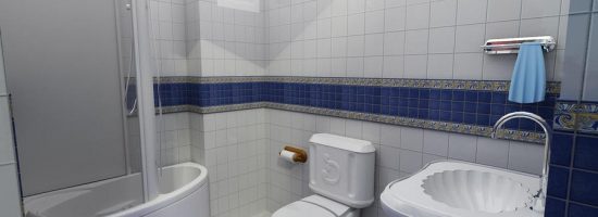 Дизайн ванной комнаты с душевой кабиной