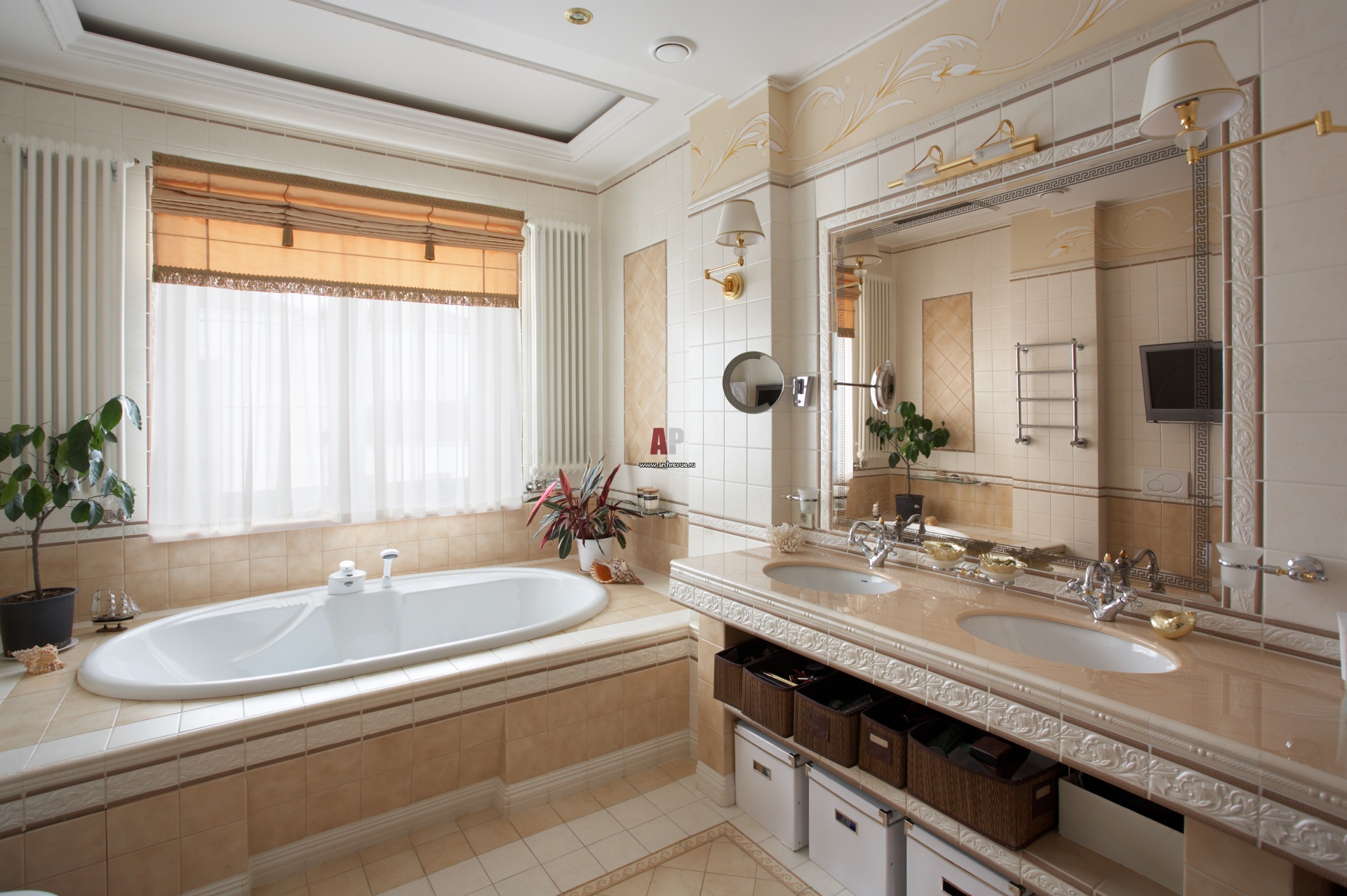 Дизайн ванной комнаты в частном доме: 40 интересных идей на фото