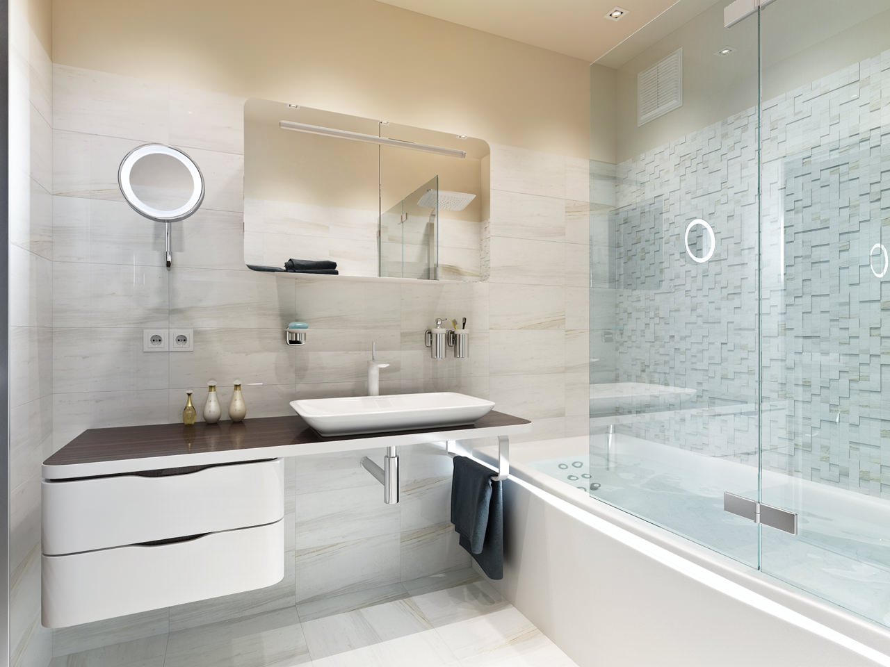 Фото ванной комнаты современный дизайн в квартире реальные