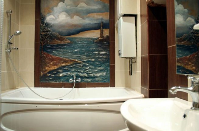 Дизайн необычной ванной комнаты